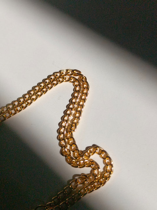 Midnight butterfly charm necklace