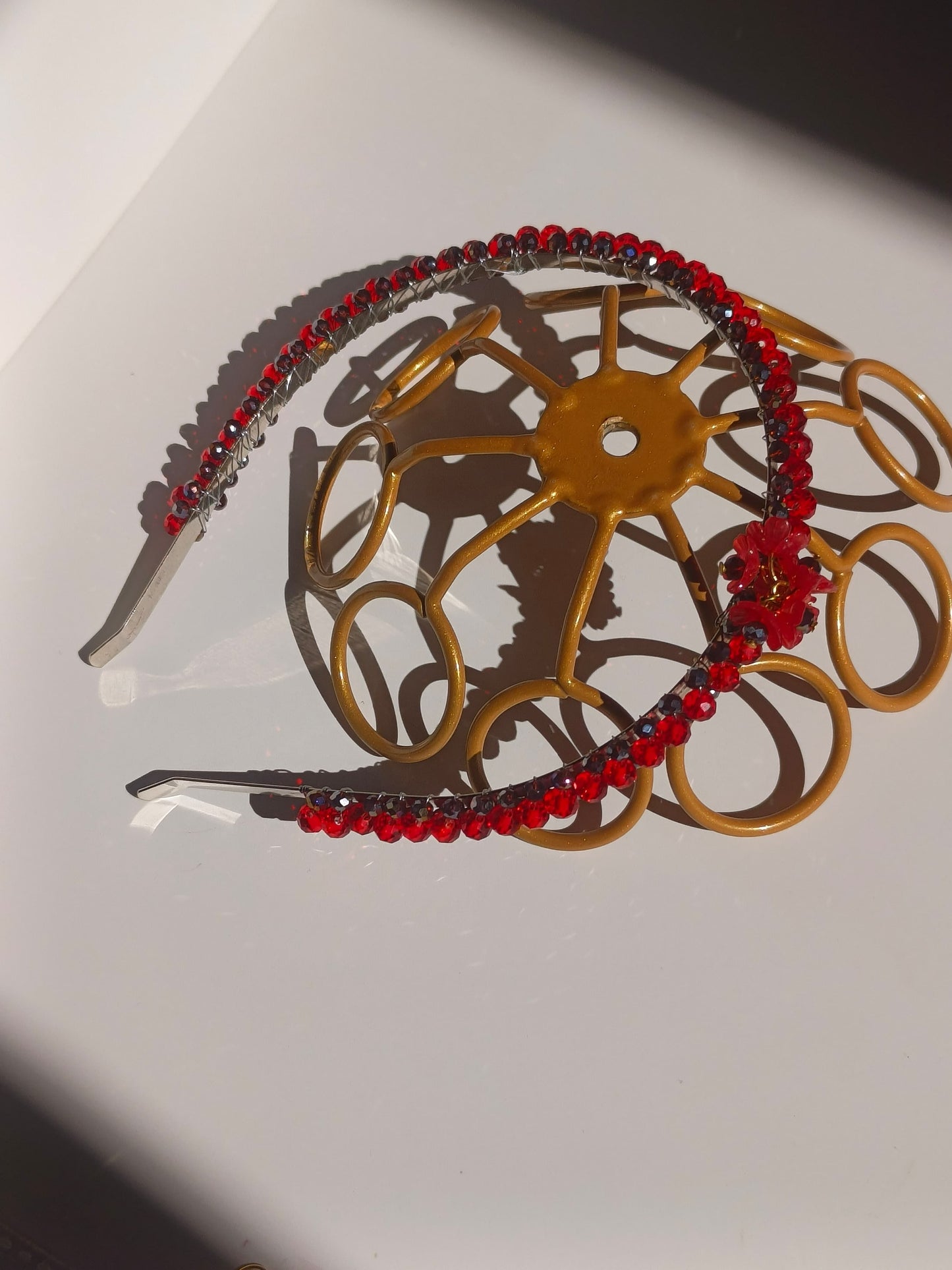 Ruby Bloom Crystal Headband