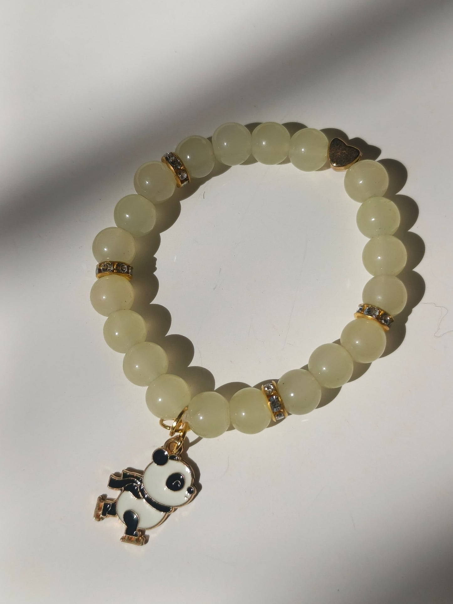Panda charm beaded bracelet