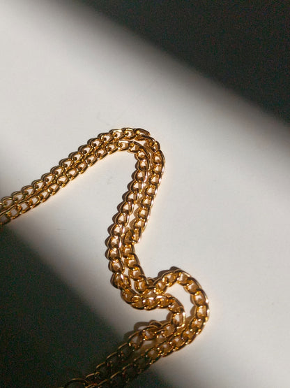 Midnight butterfly charm necklace