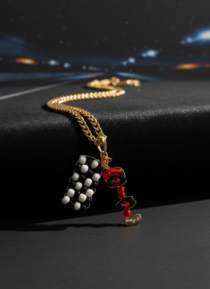 Elegant F1 car pendent