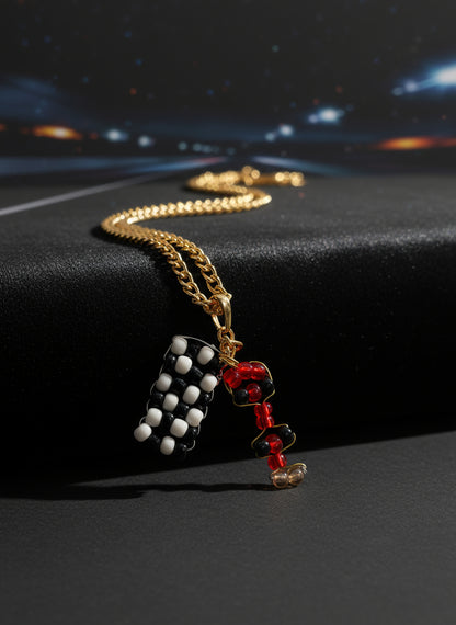 Elegant F1 car pendent