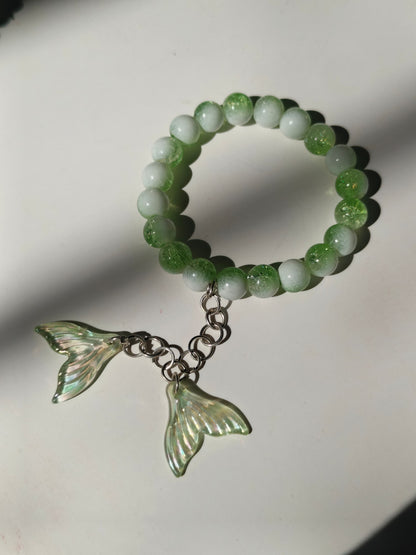 Fish charm trio bracelet set