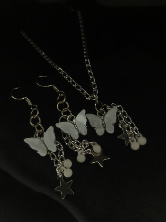 Butterfly Glow pendent set