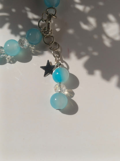 Sky blue bow Bracelet