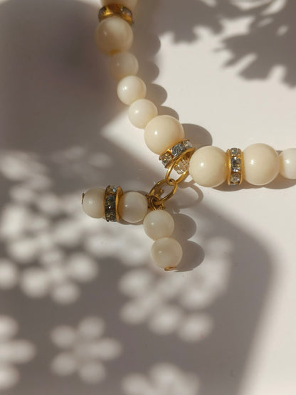 Elegant Ivory Bead Bracelet