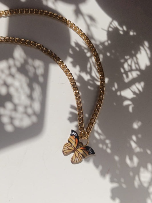Golden Butterfly Pendant