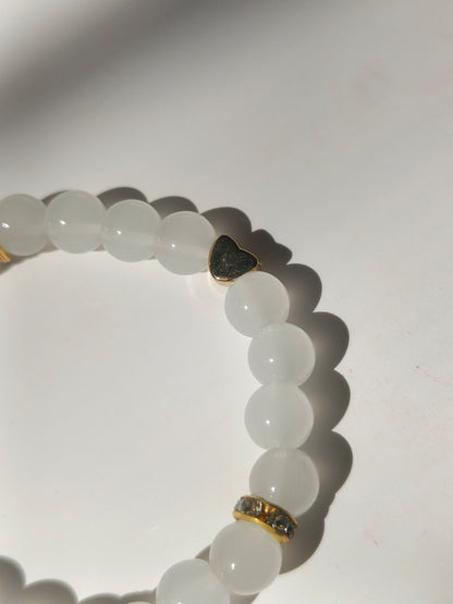 White Butterfly Charm bracelet