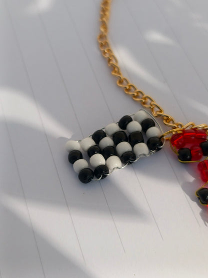 Elegant F1 car pendent